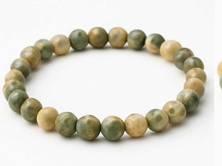 Bracelet Jaspe océan 6mm