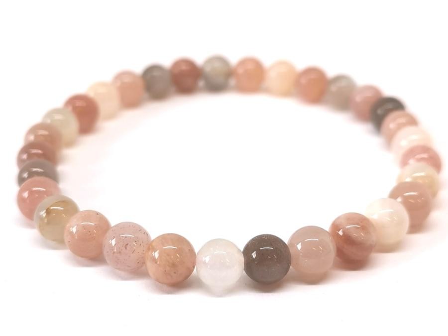 Bracelet Pierre de lune multi 6mm