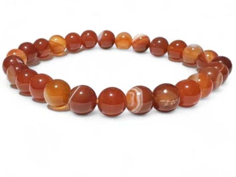 Bracelet Agate rubanée 8mm