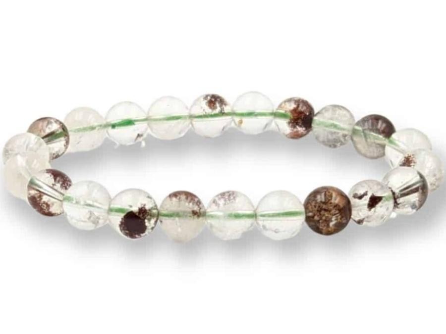 Bracelet lodolite quartz 6mm