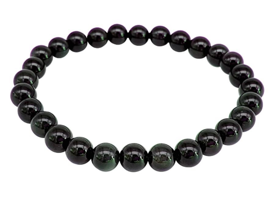 Bracelet Obsidienne œil céleste 6mm