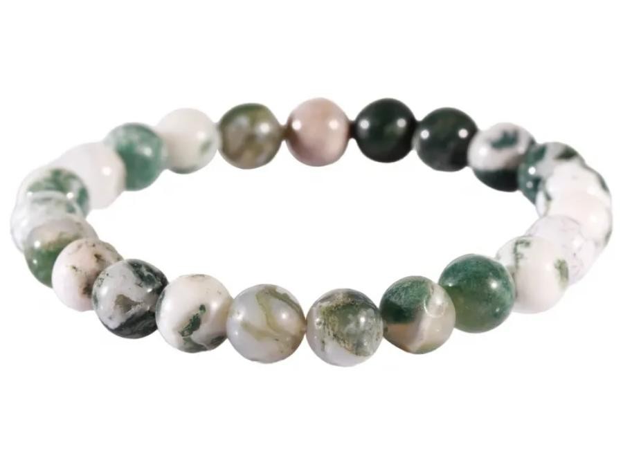 Bracelet Agate arbre 8mm