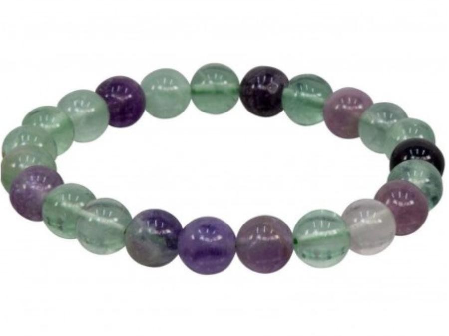 Bracelet Fluorite multi 8mm