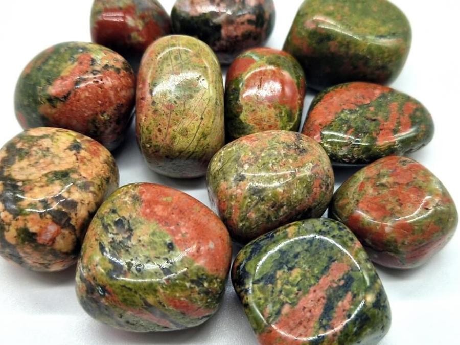 Pierre roulée Unakite