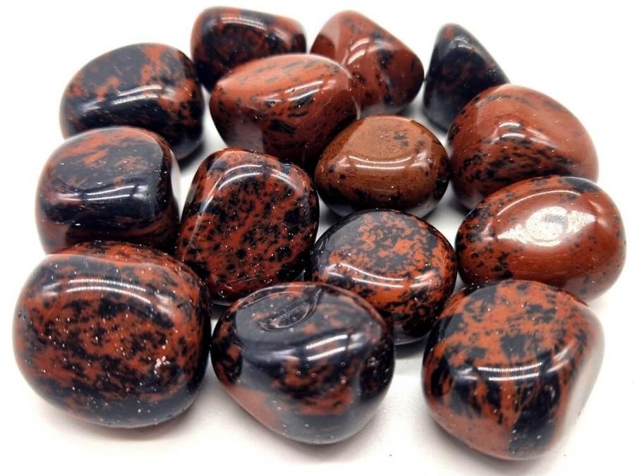 Pierre roulée Obsidienne acajou