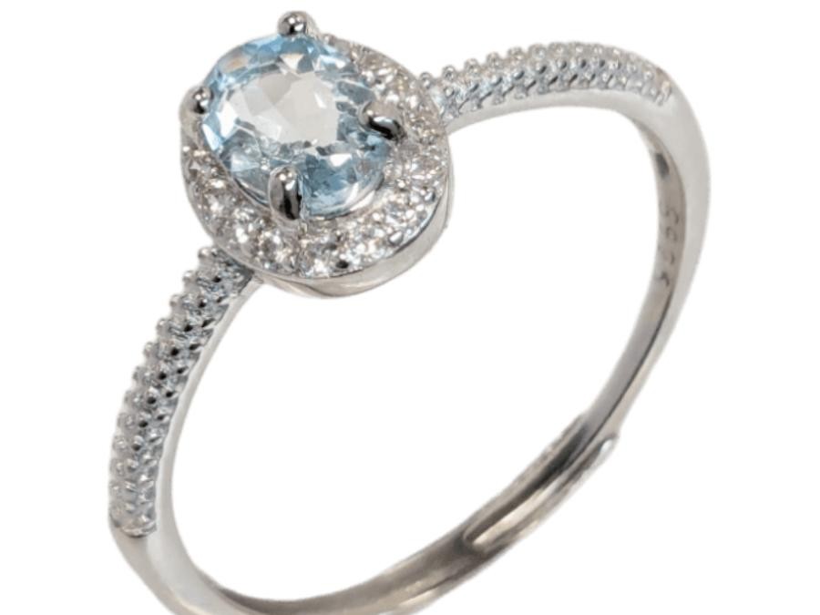 Bague Aigue marine argent 925