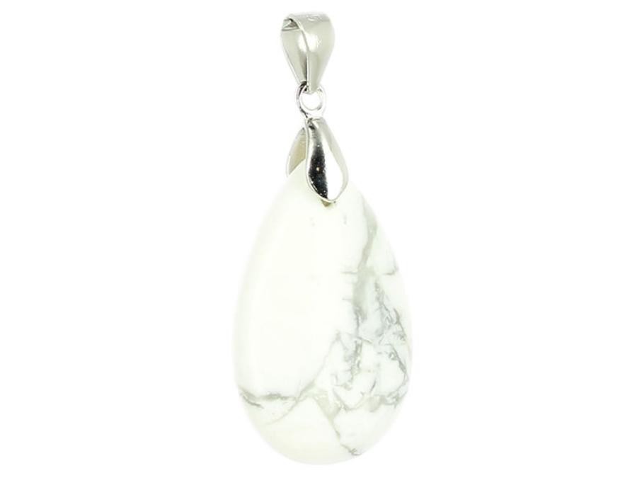 Pendentif goutte Howlite