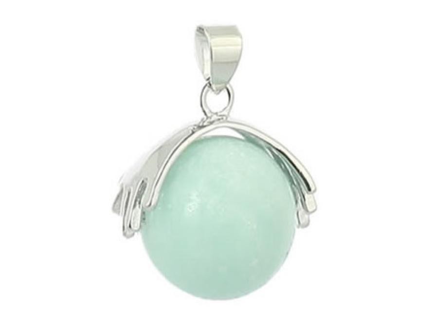Pendentif sphère Amazonite