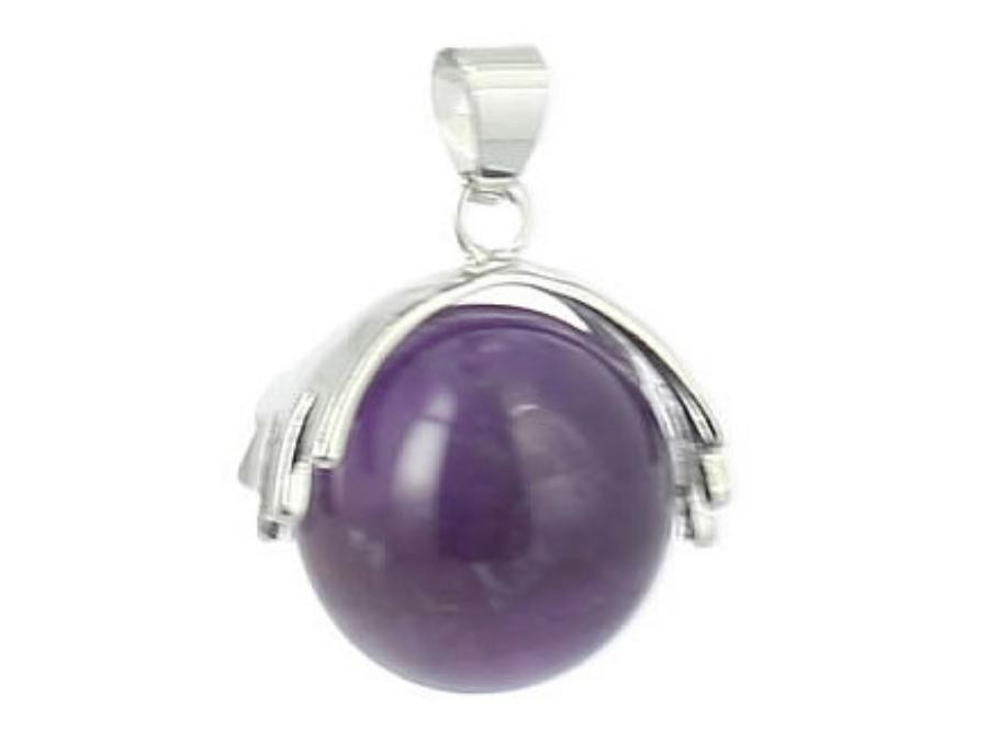 Pendentif sphère Améthyste