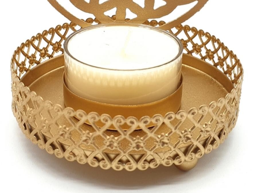 Bougeoir bougie chauffe plat