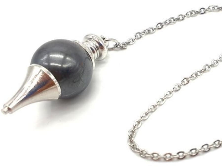 Pendule sphère Hématite