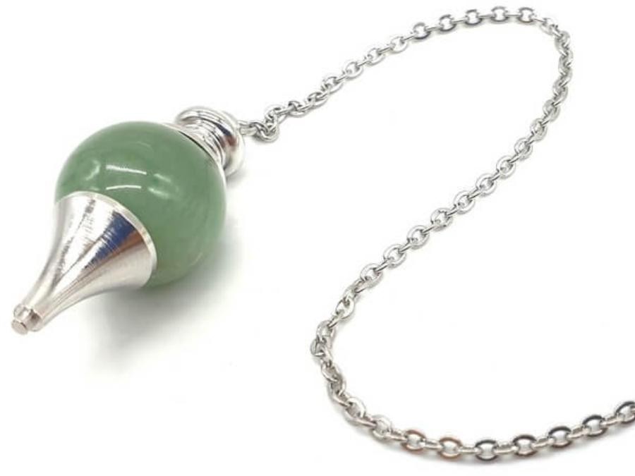 Pendule sphère Aventurine Verte