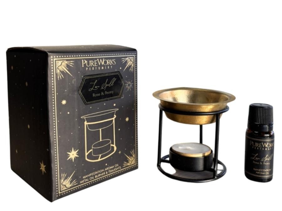 Set Huile Parfumée et Brûleur Esotéric Love Spell