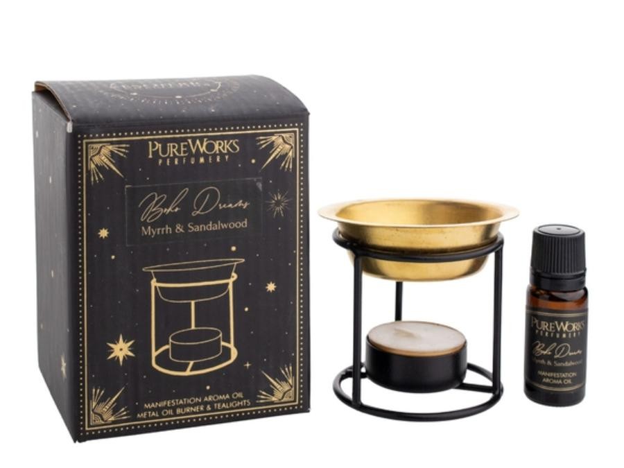 Set Huile Parfumée et Brûleur Esotéric Boho Dreams